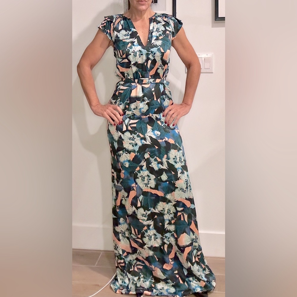 ERDEM long silk dress size 6